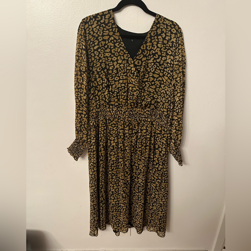 Target who what wear leopard dress size xxl